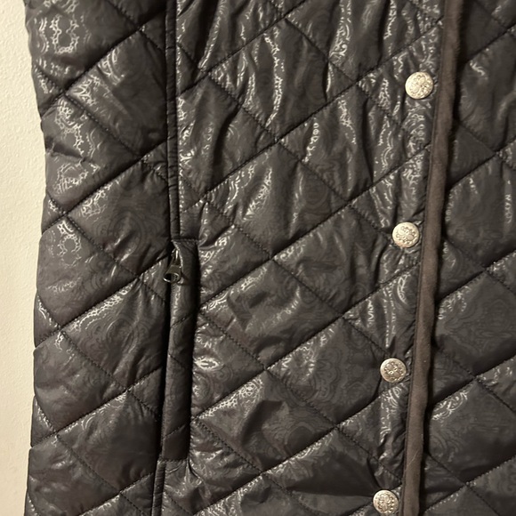 OUTBACK TRADING CO Womens Size XL GRAND PRIX quilted Black Vest - Picture 12 of 16